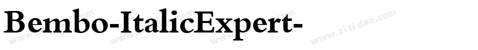 Bembo-ItalicExpert字体转换