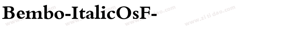 Bembo-ItalicOsF字体转换