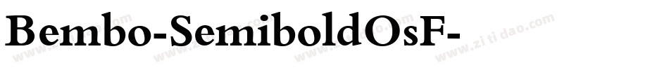 Bembo-SemiboldOsF字体转换