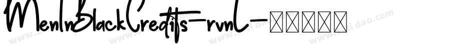 MenInBlackCredits-rvnL字体转换