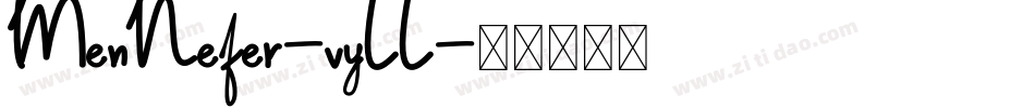 MenNefer-vyLL字体转换