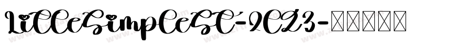 LitleSimpleSt-2lZ3字体转换