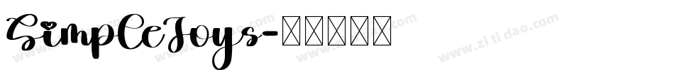 SimpleJoys字体转换