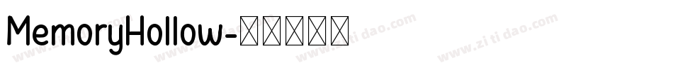 MemoryHollow字体转换
