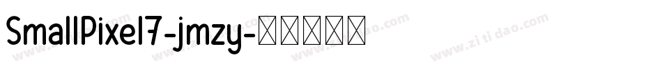 SmallPixel7-jmzy字体转换