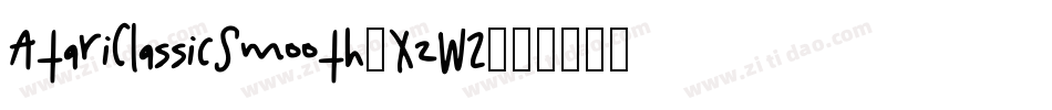 AtariClassicSmooth-XzW2字体转换
