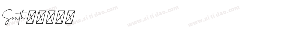 South字体转换