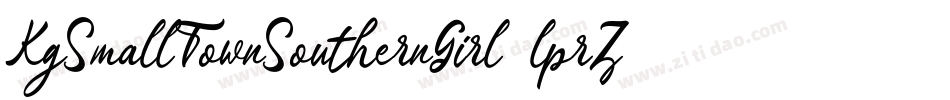KgSmallTownSouthernGirl-lprZ字体转换