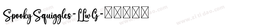 SpookySquiggles-LLwG字体转换