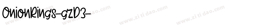 OnionRings-gzD3字体转换