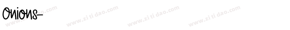 Onions字体转换