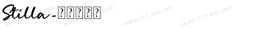 Stilla字体转换