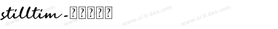 stilltim字体转换