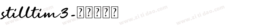 stilltim3字体转换