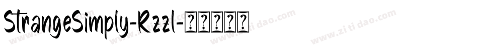 StrangeSimply-Rzzl字体转换