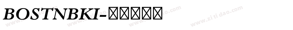 BOSTNBKI字体转换