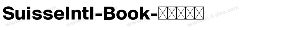 SuisseIntl-Book字体转换
