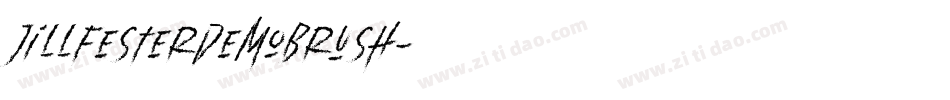 JillfesterDemoBrush字体转换