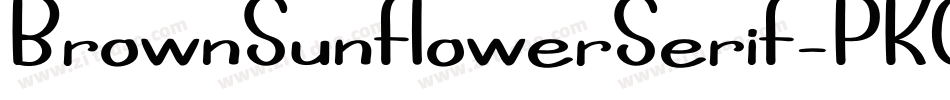 BrownSunflowerSerif-PKOJd字体转换