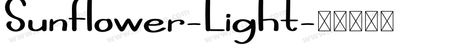 Sunflower-Light字体转换