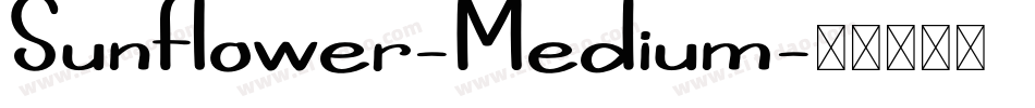 Sunflower-Medium字体转换