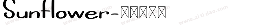 Sunflower字体转换