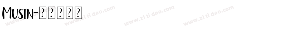 Musin字体转换