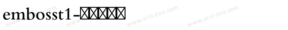 embosst1字体转换