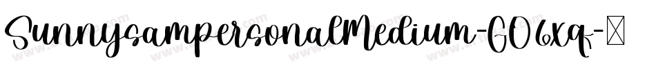SunnysampersonalMedium-GO6xq字体转换