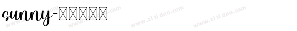 sunny字体转换
