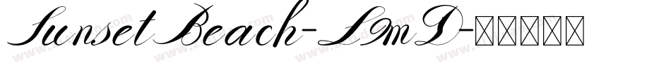 SunsetBeach-L9mD字体转换