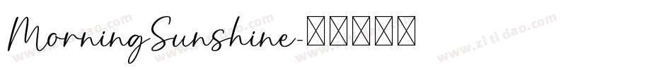 MorningSunshine字体转换