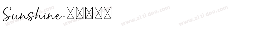 Sunshine字体转换