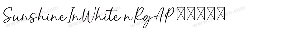 SunshineInWhite-nRgAP字体转换