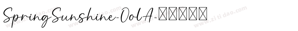 SpringSunshine-OolA字体转换