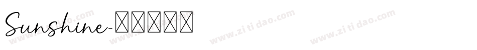 Sunshine字体转换