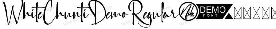 WhiteChuntiDemoRegular字体转换
