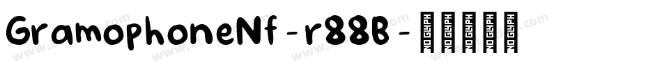 GramophoneNf-r88B字体转换