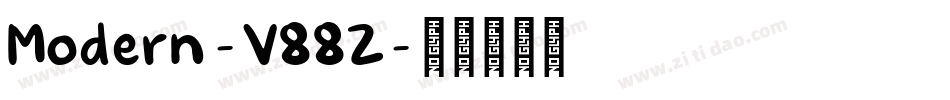 Modern-V88Z字体转换
