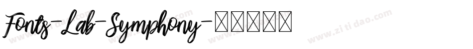 Fonts-Lab-Symphony字体转换