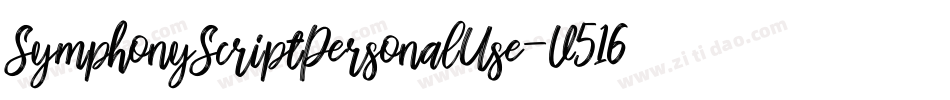 SymphonyScriptPersonalUse-V516字体转换 SymphonyScriptPersonalUse-V516字体转换