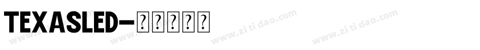 TEXASLED字体转换