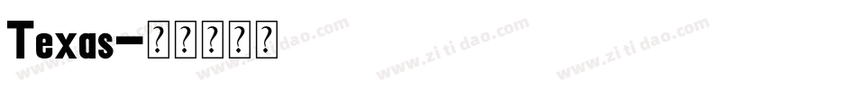 Texas字体转换