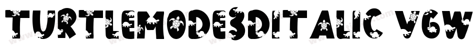TurtleMode3DItalic-VGWm0字体转换
