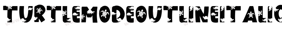 TurtleModeOutlineItalic-eZMJx字体转换