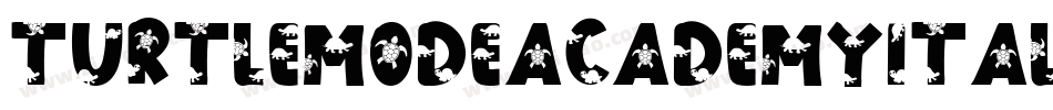 TurtleModeAcademyItalic-axPGx字体转换