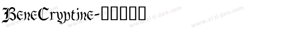 BeneCryptine字体转换