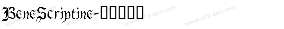 BeneScriptine字体转换