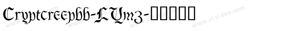 Cryptcreepbb-LYm3字体转换
