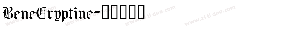 BeneCryptine字体转换